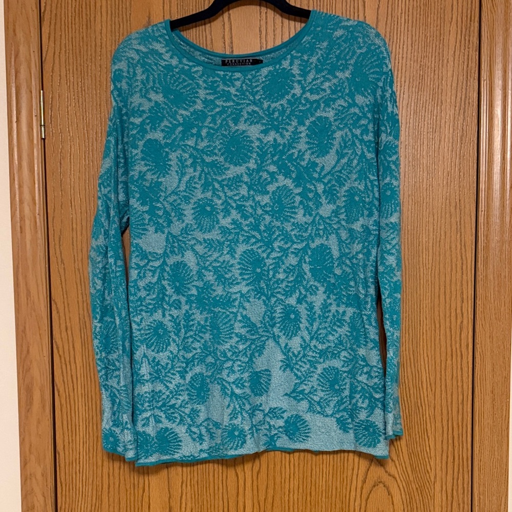 PERUVIAN CONNECTION Pima cotton sweater size M
